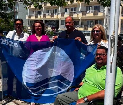ΜΠΗΚΕ Η ΠΡΩΤΗ "ΓΑΛΑΖΙΑ" ΣΗΜΑΙΑ ΓΙΑ ΤΟ 2026 ΣΤΗΝ ΠΑΡΑΛΙΑ ΤΗΣ Ν.ΑΓΧΙΑΛΟΥ